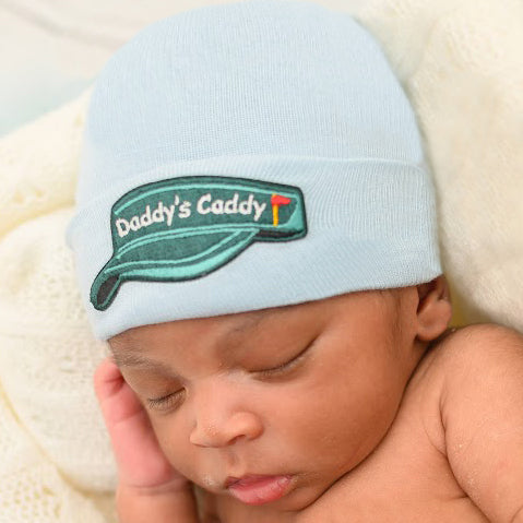 Daddy s Caddy Golf Visor Beanie for Newborns and Babies Hospital Hat ilybean nursery beanies