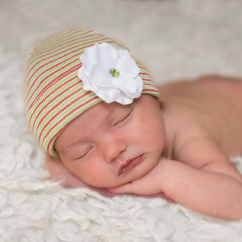 ilybean Christmas ilybean Hydrangea Flower Hat Newborn Girls