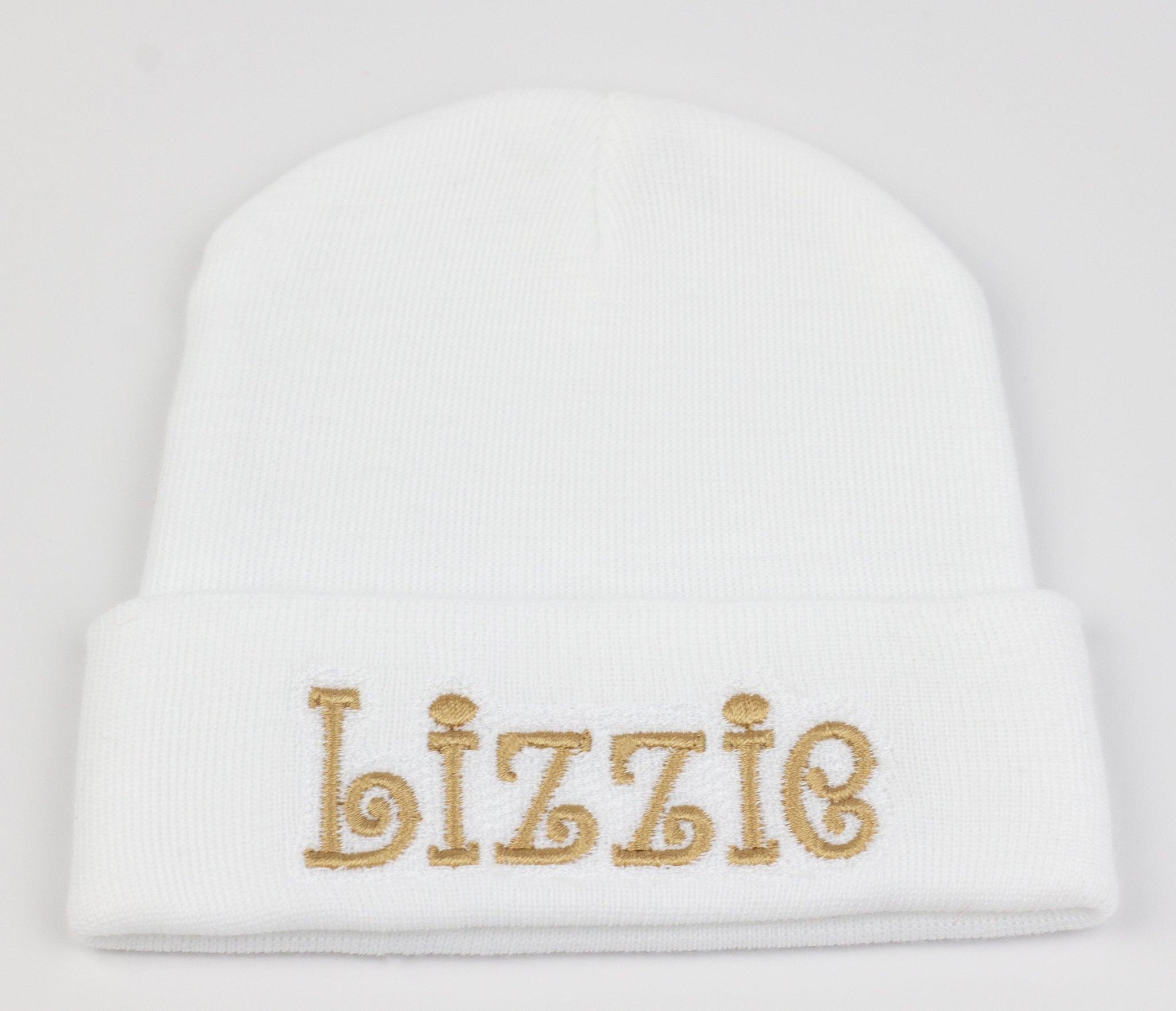 ilybean Fuzzy White Baby Bear Newborn Hospital Hat for Newborn Boys - Personalization Optional