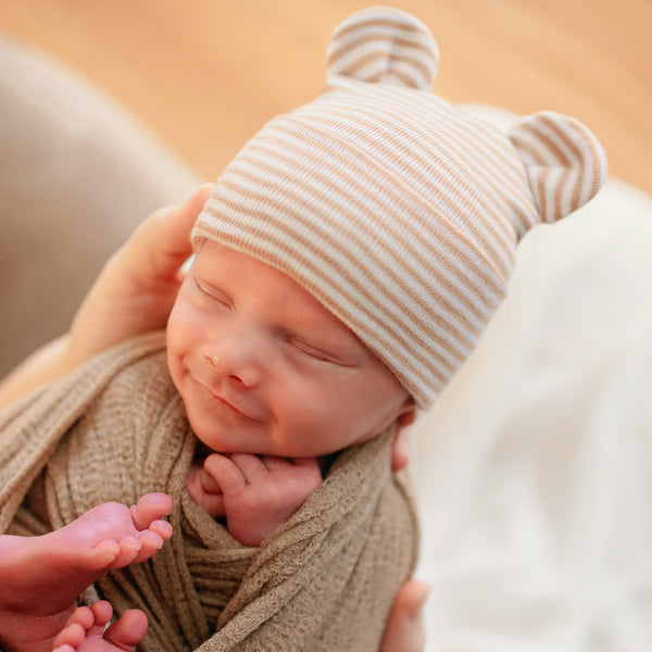 Daddy's Fishing Newborn Boy Hospital Hat - White Hospital Hat Newborn -  ilybean nursery beanies