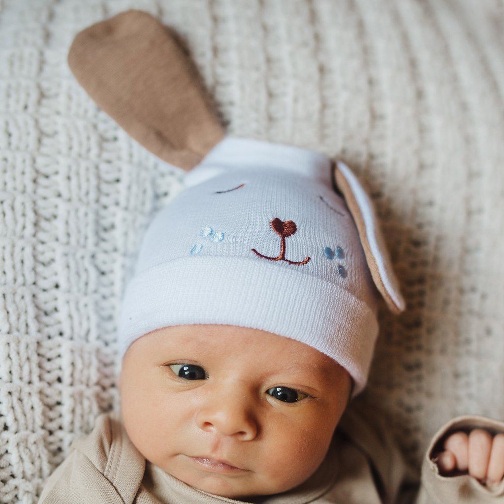 DRESHOW 4 pak Baby Beanie Newborn Toddler Zachte Gebreide Muts Ziekenhuis Hoedjes voor Baby Jongens Infant Cap Beanies DRESHOW 4 pak Baby Beanie Newborn Toddler Zachte Gebreide Muts Ziekenhuis Hoedjes voor Baby Jongens Infant Cap Beanies
