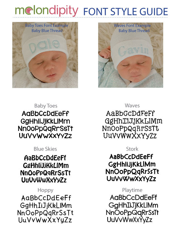 ilybean Baby Blue Pom Personalized Hat With Matching Onesie SET Newborn And Baby Hospital Hat