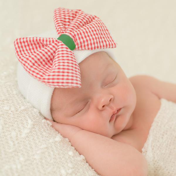 ilybean Merry Mary Newborn Girl's Christmas Hospital Hat - Newborn Girl Hat
