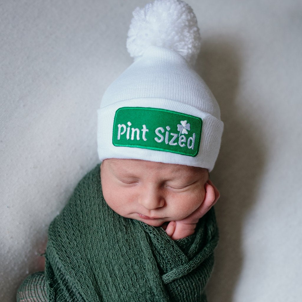 Pint Sized- Newborn Irish Hat - Newborn Boy Hat St. Patrick's Day Baby