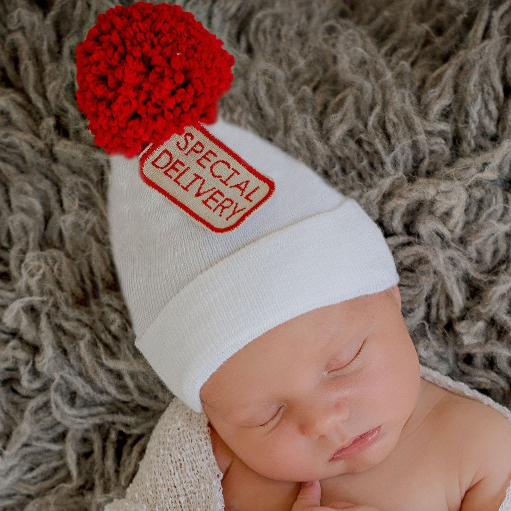 Santa's Special Delivery Newborn Hospital Hat for Christmas Newborns