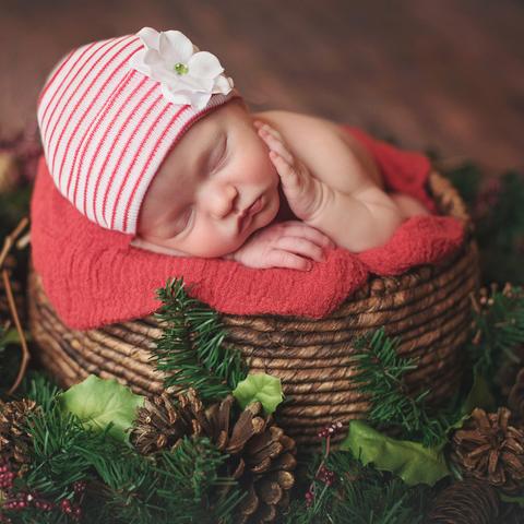ilybean Christmas ilybean Hydrangea Flower Hat Newborn Girls